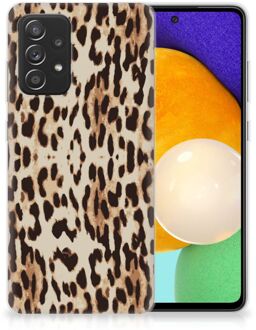 B2Ctelecom TPU Silicone Hoesje Samsung Galaxy A52 (5G/4G) Telefoonhoesje Leopard