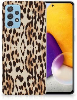 B2Ctelecom TPU Silicone Hoesje Samsung Galaxy A72 Telefoonhoesje Leopard