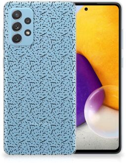 B2Ctelecom TPU Silicone Hoesje Samsung Galaxy A72 Telefoonhoesje Stripes Dots