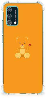 B2Ctelecom TPU Silicone Hoesje Samsung Galaxy M02s | A02s Telefoon Hoesje met doorzichtige rand Baby Beer