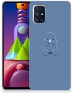 B2Ctelecom TPU Silicone Hoesje Samsung Galaxy M51 Telefoonhoesje Baby Rhino