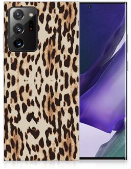 B2Ctelecom TPU Silicone Hoesje Samsung Galaxy Note20 Ultra Telefoonhoesje Leopard