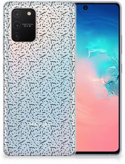 B2Ctelecom TPU Silicone Hoesje Samsung Galaxy S10 Lite Telefoonhoesje Stripes Dots