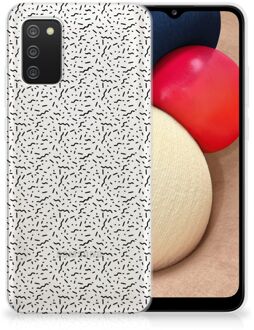 B2Ctelecom TPU Silicone Hoesje Samsung M02s | Samsung Galaxy A02s Telefoonhoesje Stripes Dots