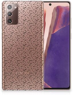 B2Ctelecom TPU Silicone Hoesje Samsung Note 20 Telefoonhoesje Stripes Dots