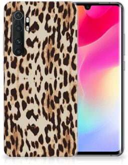 B2Ctelecom TPU Silicone Hoesje Xiaomi Mi Note 10 Lite Telefoonhoesje Leopard