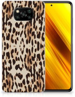 B2Ctelecom TPU Silicone Hoesje Xiaomi Poco X3 Telefoonhoesje Leopard