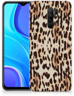 B2Ctelecom TPU Silicone Hoesje Xiaomi Redmi 9 Telefoonhoesje Leopard