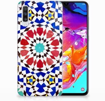 B2Ctelecom TPU Siliconen Back Case Samsung A70 Design Mozaïek