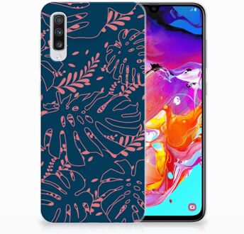 B2Ctelecom TPU Siliconen Back Case Samsung A70 Design Palm Leaves