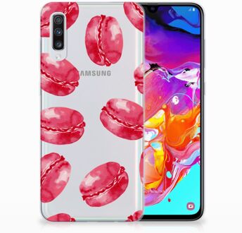 B2Ctelecom TPU Siliconen Back Cover Samsung A70 Design Pink Macarons