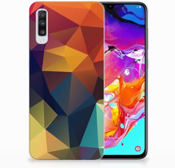 B2Ctelecom TPU Siliconen Back Cover Samsung A70 Design Polygon Color