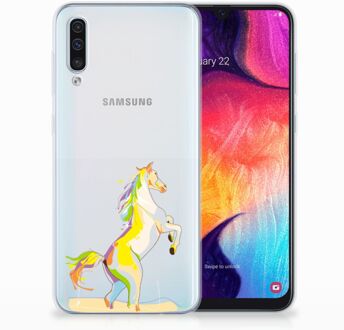 B2Ctelecom TPU-siliconen Back cover Samsung Galaxy A50  Horse Color