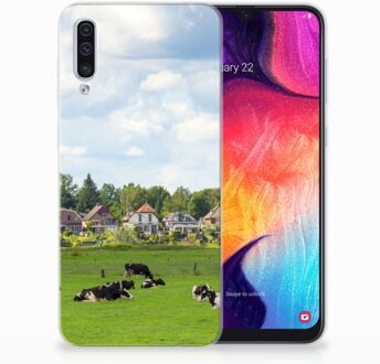 B2Ctelecom TPU-siliconen Back cover Samsung Galaxy A50  Koeien