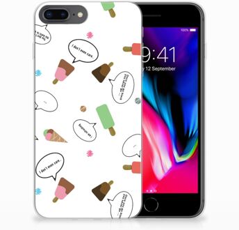 B2Ctelecom TPU Siliconen Backcase Hoesje iPhone 7 Plus | 8 Plus Design IJsjes