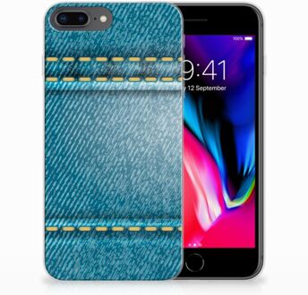 B2Ctelecom TPU Siliconen Backcase Hoesje iPhone 7 Plus | 8 Plus Design Jeans