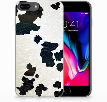 B2Ctelecom TPU Siliconen Backcase Hoesje iPhone 7 Plus | 8 Plus Design Koeienvlekken