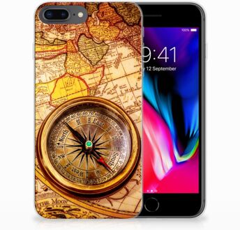 B2Ctelecom TPU Siliconen Backcase Hoesje iPhone 7 Plus | 8 Plus Design Kompas