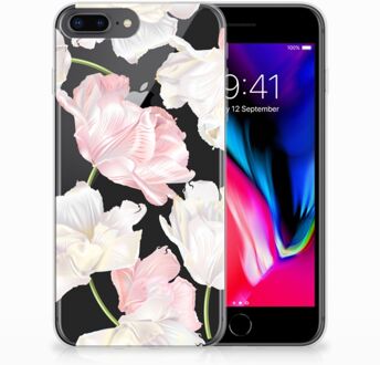 B2Ctelecom TPU Siliconen Backcase Hoesje iPhone 8 Plus | 7 Plus Design Lovely Flowers