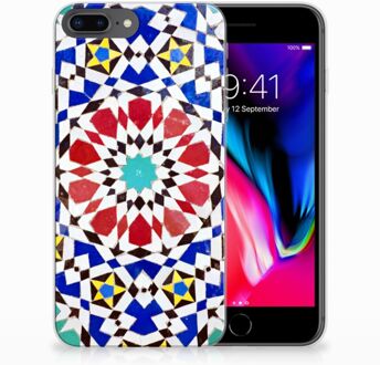 B2Ctelecom TPU Siliconen Backcase Hoesje iPhone 8 Plus | 7 Plus Design Mozaïek