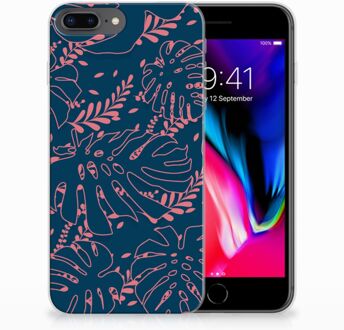 B2Ctelecom TPU Siliconen Backcase Hoesje iPhone 8+ | 7+ Design Palm Leaves