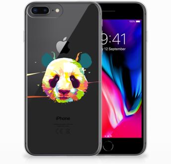 B2Ctelecom TPU Siliconen Backcase Hoesje iPhone 8+ | 7+ Design Panda Color