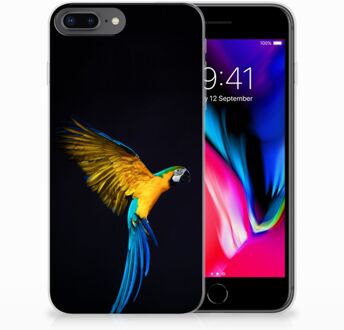 B2Ctelecom TPU Siliconen Backcase Hoesje iPhone 8+ | 7+ Design Papegaai