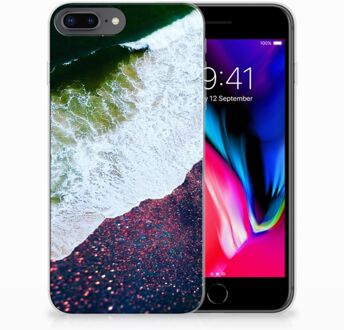 B2Ctelecom TPU Siliconen Backcase Hoesje iPhone 8+ | 7+ Design Sea in Space