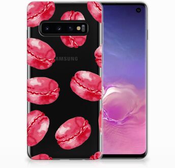 B2Ctelecom TPU Siliconen Backcase Hoesje Samsung Galaxy S10 Design Pink Macarons