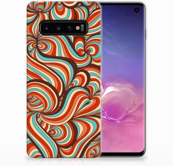 B2Ctelecom TPU Siliconen Backcase Hoesje Samsung Galaxy S10 Design Retro