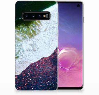 B2Ctelecom TPU Siliconen Backcase Hoesje Samsung Galaxy S10 Design Sea in Space