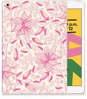 B2Ctelecom TPU Siliconen Backcase iPad 10.2 (2019) | iPad 10.2 (2020) Pink Flowers