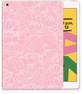 B2Ctelecom TPU Siliconen Backcase iPad 10.2 (2019) | iPad 10.2 (2020) White Flowers