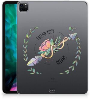 B2Ctelecom TPU Siliconen Backcase iPad Pro 12.9 (2020) | iPad Pro 12.9 (2021) Fotohoesje Boho Dreams met transparant zijkanten