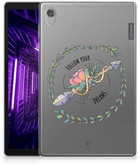 B2Ctelecom TPU Siliconen Backcase Lenovo Tab M10 HD (2de generatie) Fotohoesje Boho Dreams met transparant zijkanten