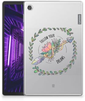 B2Ctelecom TPU Siliconen Backcase Lenovo Tab M10 Plus Fotohoesje Boho Dreams met transparant zijkanten