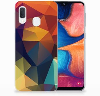 B2Ctelecom TPU Siliconen Backcase Samsung A20e Design Polygon Color