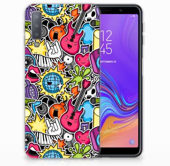 B2Ctelecom TPU Siliconen Backcase Samsung A7 (2018) Punk Rock