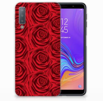 B2Ctelecom TPU Siliconen Backcase Samsung A7 (2018) Red Roses