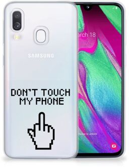 B2Ctelecom TPU Siliconen Backcase Samsung Galaxy A40 Finger DTMP