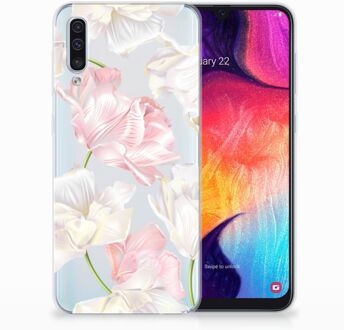 B2Ctelecom TPU Siliconen Backcase Samsung Galaxy A50 Design Lovely Flowers