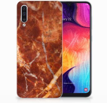 B2Ctelecom TPU Siliconen Backcase Samsung Galaxy A50 Design Marmer Bruin