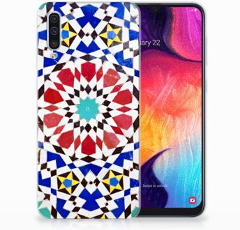 B2Ctelecom TPU Siliconen Backcase Samsung Galaxy A50 Design Mozaïek