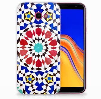 B2Ctelecom TPU Siliconen backcase Samsung Galaxy J4 Plus (2018) Design Mozaïek