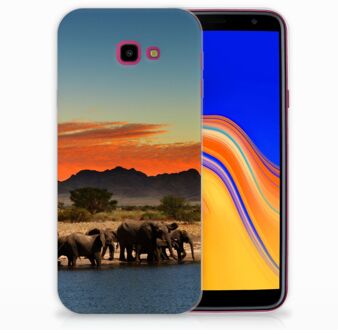 B2Ctelecom TPU Siliconen backcase Samsung Galaxy J4 Plus (2018) Design Olifanten