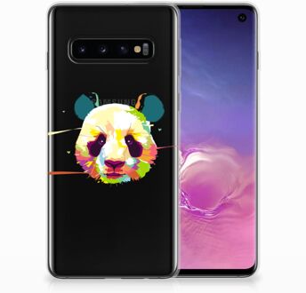 B2Ctelecom TPU Siliconen Backcover Hoesje Samsung Galaxy S10 Design Panda Color