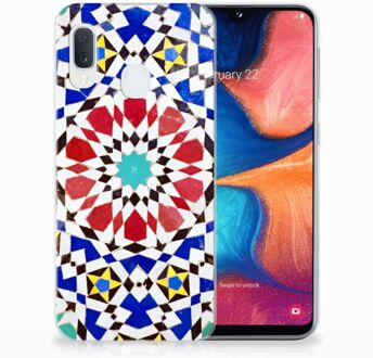 B2Ctelecom TPU Siliconen Backcover Samsung A20e Design Mozaïek