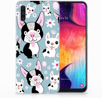 B2Ctelecom TPU Siliconen Backcover Samsung Galaxy A50 Design Hondjes