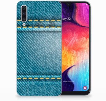 B2Ctelecom TPU Siliconen Backcover Samsung Galaxy A50 Design Jeans