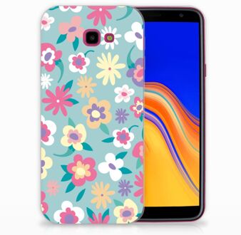 B2Ctelecom TPU Siliconen backcover Samsung Galaxy J4 Plus (2018) Design Flower Power